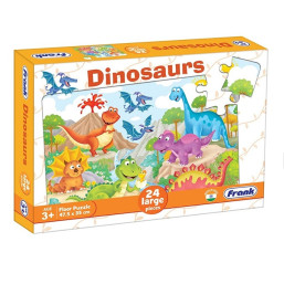 Frank - Multi coloured Dinosaurs Floor Puzzle 24 Pcs 